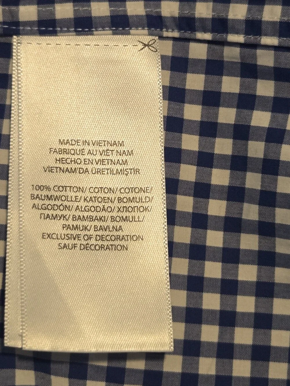 Polo Ralph Lauren Mens Blue Gingham Check Classic Button Down Shirt Medium